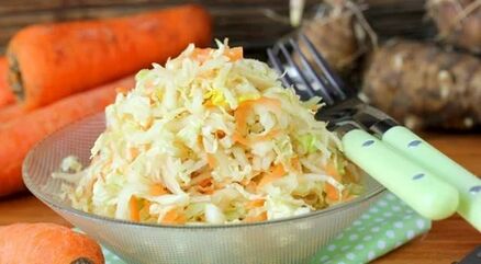 Salade en choucroute et Jérusalem Artichauts